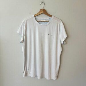 Columbia Omni-Freeze Cooling White T-Shirt Women's Size XXL